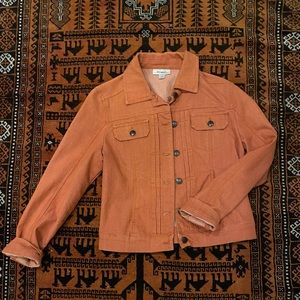 Dress Barn Burnt Orange Jean Jacket, Small